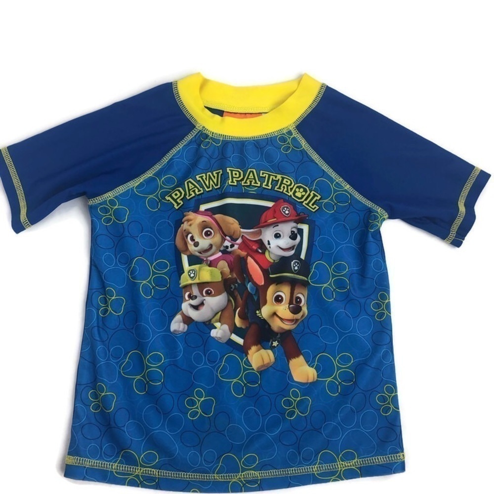Nickelodeon Boys Swim Shirt Paw Patrol Blue 2T